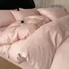 Juego de Ropa de Cama de Algodón Egipcio de Fibra Larga Clase A con Sensación de Nube Cuatro Piezas 100% Algodón Puro 60s Jacquard de Algodón Puro Funda Nórdica Sábana Falda de Cama