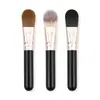 Brocha para Base de Maquillaje con Cerdas Suaves, Mismo Modelo que la del Maestro, No Absorbe Polvo, Brocha para Base de Maquillaje Líquida sin Marcas, Brocha Suave para Mascarilla Forma de Lengua Plana Mini Portátil