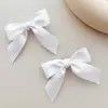 Yiwu Pequeño Artículo de Mercancía Cinta de Algodón Lazo de Color Sólido Pasador para el Cabello Dulce y Lindo Versátil Pasador para el Cabello de Niña Accesorio para el Cabello Tocado