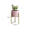Suporte Moderno Simples Verde para Vasos de Dendrocalamus Prateleira de Flores de Ferro Forjado Multicamadas Rack de Armazenamento de Metal de Chão para Sala de Estar Varanda