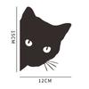 Pegatina de Gato Negro Asomándose para Coche, Calcomanía para Coche, Pegatina para Rasguños de Motocicleta, Pegatina Decorativa Creativa Impermeable para Modificación de Coche