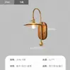 Lámpara de pared de cristal minimalista para mesita de noche de dormitorio, luz decorativa para sala de estar, pasillo de color nogal estilo mediados de siglo, pasillo, lámpara de pared para escalera