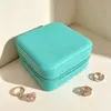 Caja de Joyería Portátil para Niñas, Anillos, Pendientes, Pulseras, Bolsa de Cosméticos a Prueba de Polvo, Dulce Caja de Almacenamiento para Bisutería