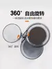 Bandeja Magnética Fuerte Engrosada para Señuelos Doble Capa Triple Capa Succión Magnética Completa Rotación de 360 Grados Eje de Aleación de Aluminio Cuenco para Señuelos de Pesca Equipo de Pesca