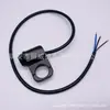 Accesorios de Modificación para Manillar de Motocicleta Botón Redondo Impermeable de Tres Velocidades Sin Luz Interruptor de Aleación de Aluminio