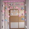 Cortina de Puerta Yunbeier en Polvo Habitación Infantil Dormitorio Habitación Decoración de Pared de Cortina Corazón de Niña Ins Fengyunduo Cortina Creativa