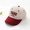 Nova Touca de Tela Infantil com Letras Bordadas Boston, Chapéu de Sol, Chapéu de Bebê para Proteção Solar ao Ar Livre, Boné de Baseball, Transfronteiriço