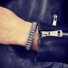 Pulsera de seis palabras con proverbios, joyería transfronteriza entre Europa y Estados Unidos, pulsera de tendencia para hombre, pulsera retro con hebilla abierta y temperamento, venta al por mayor