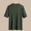 Verano Luz Estilo Maduro Nueva Moda Camiseta Polo Coreana Color Contraste Camiseta de Manga Corta para Hombre Combinación de Colores Camiseta de Seda de Hielo Top