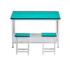 Mesa de Trabajo Antiestática de Doble Capa Consola de Laboratorio Mesa Antiestática con Laminado Banco de Trabajo de Reparación Banco de Trabajo