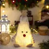 Enfeites de decoração de Natal, estatueta criativa em formato de árvore de Natal com luzes, árvore de Natal tridimensional para decoração de mesa e vitrine