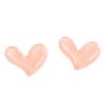 Estilo Coreano Brillo Fino Hielo Transparente Corazón de Durazno Torcido Resina Accesorios Parche Horquilla Adorno para la Cabeza Aretes Funda para Teléfono Móvil DIY Joyería Venta al Mayoreo