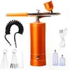 Dispositivo de Injeção de Oxigênio Hidratante de Beleza Elétrico, Aerógrafo para Esmalte, Pistola de Spray para Gradiente de Nail Art, Pistola de Spray para Confeitaria, Caneta de Spray Colorida para Miniaturas