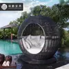 Móveis de Lazer para Exterior Pátio Jardim Hotel Clube Cama de Rattan Pousada Piscina Externa Ninho de Pássaro Celebridade da Internet Criativo