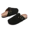 Zuecos estilo Birkenstock para mujer con suelas de corcho, Zapatos Romanos de Exportación de Talla Grande Transfronteriza Wish, Zapatos Casuales Slip-On Perezosos