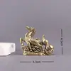 Latão Cavalo Sucesso Mesa de Chá de Mesa Ornamento Cabaça Lingote Cavalo do Zodíaco Decoração Sala de Estar Escritório Decoração