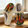 Pantuflas de Algodón de Comercio Exterior para Hombres y Mujeres, Lindas Pantuflas de Casa con Estampado de Animales de Dibujos Animados, Pod Cross-Border Jit de Una Pieza Dropshipping