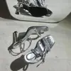 Zapatos Plateados de Tacón Alto Estilo Hada, Sandalias de Tacón de Aguja, Nuevo Estilo Verano 2026, Sandalias Sexy y Elegantes para que las Mujeres Usen Afuera