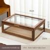 Changhong Almacenamiento Gabinete Horizontal Pequeño Pin Nogal Sudamericano Changhong Empuje-Tire Gabinete Horizontal Artículos Domésticos Gabinete de Almacenamiento de Madera Maciza