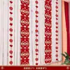 Quarto de Casamento Longo Layout de Personagem Feliz terno Borboleta Flor Decoração de Casamento Casa Nova Quarto Sala de Estar Mulher Cortina Pingente