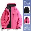 Jaqueta Corta-Vento 3 em 1 Woodpecker Rosa Vermelho Feminina Modelo Novo 2025 para Mulheres Baixas e Plus Size