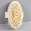 Cepillo de baño con cerdas de cerdo y pelo de sisal, cepillo de baño de mano, estilo minimalista, herramienta para rascar la espalda, disponible para venta al por mayor y dropshipping