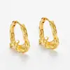 Pendientes de Nudo Texturizados Transfronterizos Europeos y Americanos, Pendientes de Clip Nudo Minimalistas de Moda de Nicho, Pendientes Personalizados de Estilo Fresco para Mujer