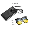 6232 Modelo Nuevo Set de Tres Piezas de Gafas de Sol de Moda para Mujer, Gafas de Sol Polarizadas Magnéticas para Hombre, Monturas de Gafas, Lentes de Insertos para Miopía