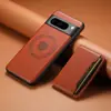 Capa de Celular Duas em Uma com Porta-Cartões Magnética Magsafe para Carregamento Sem Fio Google Pixel 10Proxl