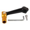 Palanca de Cambios Modificada para Motocicleta Aleación de Aluminio Plegable Palanca de Cambios Zhenglin T4 Tgr Wave Speed Palanca Negra Cabeza Dorada