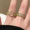Estilo Chino Nuevo Estilo Chino Esmalte Goteado Encaje Calabaza Anillo para Mujer Índice Anillo de Dedo Anillo Estilo Chino de Temperamento
