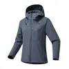 Ropa de Trabajo Empresarial Puede Añadir Logo Sudadera con Capucha Unisex Softshell Ligera Cortavientos Repelente al Agua Ropa de Equipo