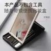Espejo de Maquillaje para Coche Nuevo de Mano Portátil Espejo Plegable Portátil Espejo abatible Caja de Almacenamiento Espejo de Bolsillo HD