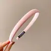 Diadema de lujo ligero sintiendo presión ambiente para el cabello diadema cara femenina accesorio para el cabello de lazo estilo retro Hong Kong pinza para el cabello tocado de alta gama