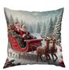 Las 4 Fundas de Almohada Más Vendidas de Temu Amazon con Diseños Navideños Fundas de Almohada de Duende Navideño Impresión a una Cara