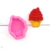 Molde de silicona para helado de azúcar molde de arcilla decoración de pastel DIY gota de pegamento para teléfono móvil de chocolate