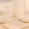 [Ice Meng] Lindo colgante de conejo, collar de cobre personalizado, cadena de clavícula de acero inoxidable de moda, N145
