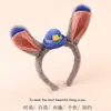 Diadema linda de Conejo Policía con Sombrero, Diadema de Orejas de Conejo, Pasador para el Cabello de Desempeño Infantil, Accesorio para el Cabello para Fotos en Parque de Atracciones