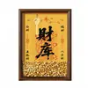 Moldura de Chave de Bronze para o Deus da Riqueza, Ornamento de Moldura de Dinheiro do Zodíaco, Chave de Cobre para Atração de Riqueza, Decoração de Mesa