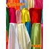 Tela satinada / Color liso seda traje antiguo Hanfu traje Tang Qipao ropa formal forro tela de satén de seda material