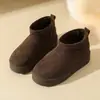 Botas de nieve para mujer, nuevo estilo de invierno 2026, con forro de felpa añadido, engrosadas para mayor calidez, diseño que aumenta la altura, suela gruesa, versátiles, impermeables y antideslizantes