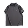 Nova Camisa Polo de Verão 2026 para Homens, Camiseta de Tamanho Grande, Solta, Casual, Simples, Confortável, Top com Gola, Manga Curta