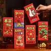 Sobres Rojos de Año Nuevo Pequeños de Buena Fortuna, Creativos Personalizados 2027 Año del Cordero Nuevos Sobres Rojos de Dibujos Animados al por Mayor