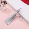Borla Nueva Estilo Corta y Gruesa de 8 cm Borla Exquisita de Seda de Hielo Accesorio Colgante Bolsita DIY Marcapáginas Colgante Materiales al por Mayor