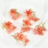Simulación de tres pequeñas orquídeas, accesorios de decoración DIY para el hogar, flores falsas, pequeñas horquillas de viento fresco, accesorios de flores
