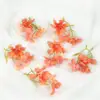 Flores Artificiales Margaritas Pequeñas de 3 Pétalos Materiales DIY Ramo de Hortensias Hecho a Mano Flores Falsas Decoración de Escena Realista de Alta Gama