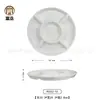 Plato creativo chino de melamina blanca vajilla de banquete de cocina privada plato de hotel restaurante plato de sopa plato de aperitivo plato personalizado