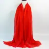 Lenço Turbante de Viscose Liso Amassado Toalha de Praia Amassado Natural Removível Xale para Noiva Madrinhas Grupo Banquete