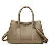 Bolso Estilo Coreano Bolso Cubo para Mujer Otoño e Invierno 2025 Nuevo de Moda Bolso Tote Pequeño Popular Bolso Cruzado Piel Genuina para Mujer