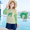 Camiseta de Manga Corta para Niña con Manga de Seda Helada Protectora del Sol 2026 Nuevo Top de Verano Elegante para Niñas, Top de Verano Infantil Súper Lindo